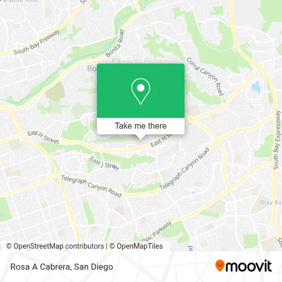 Rosa A Cabrera map