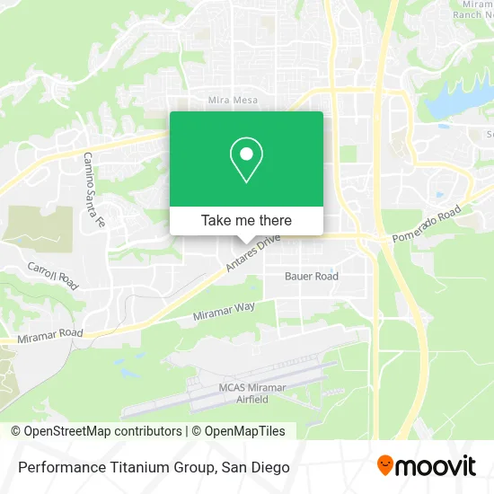 Performance Titanium Group map