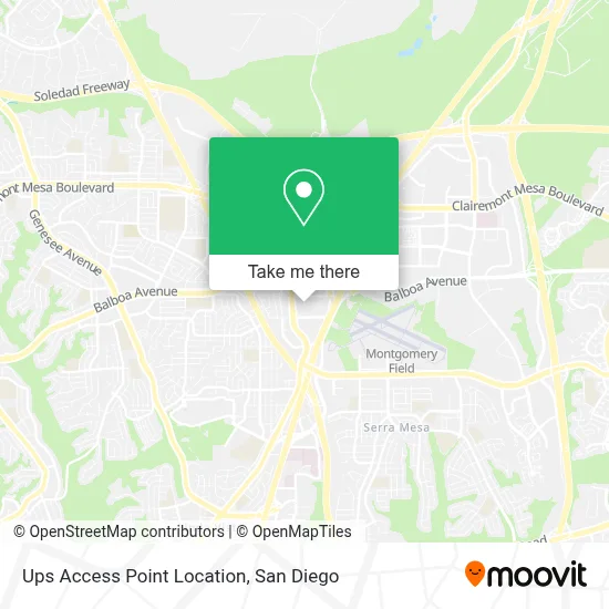 Ups Access Point Location map