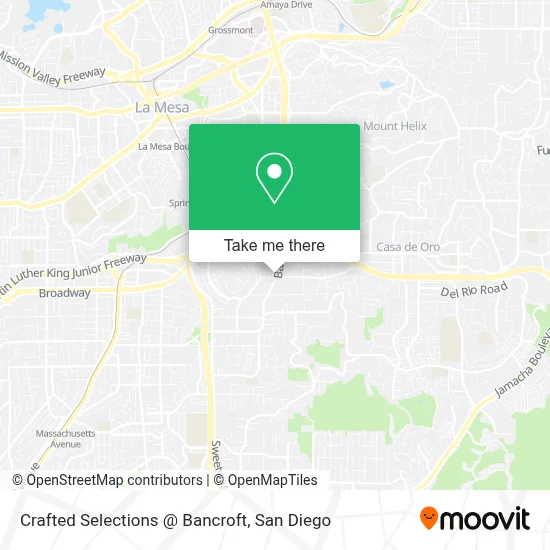 Crafted Selections @ Bancroft map