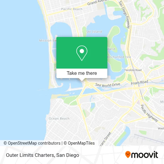Outer Limits Charters map