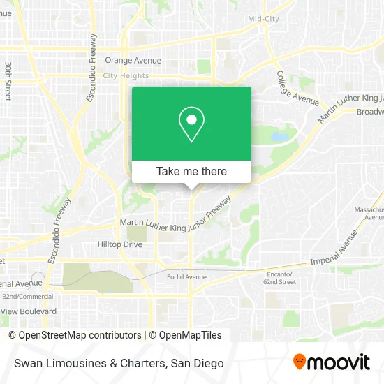 Swan Limousines & Charters map