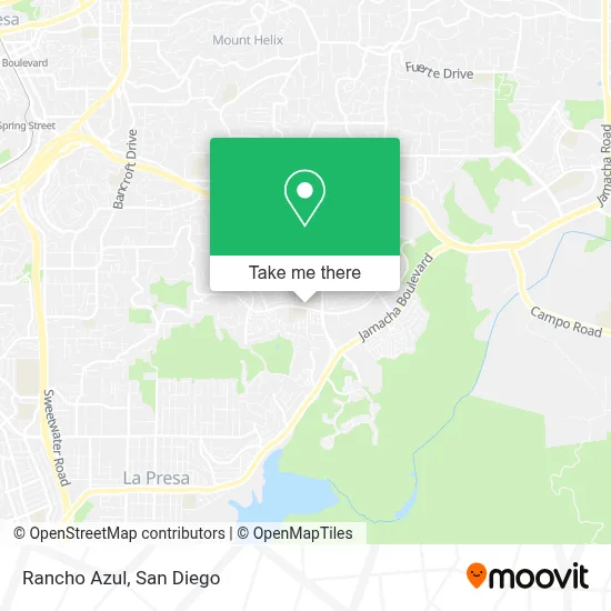 Rancho Azul map