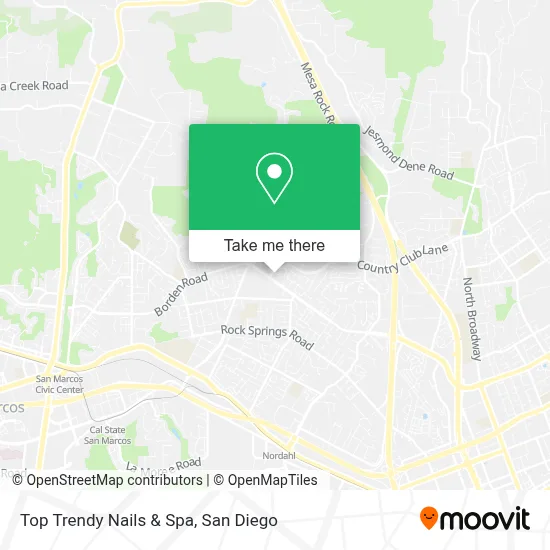 Top Trendy Nails & Spa map