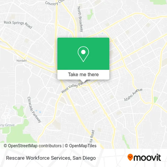 Rescare Workforce Services map