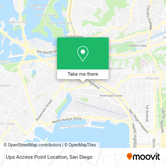 Ups Access Point Location map