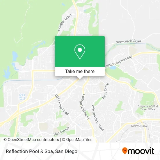 Reflection Pool & Spa map