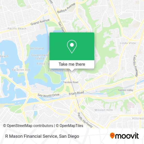 R Mason Financial Service map