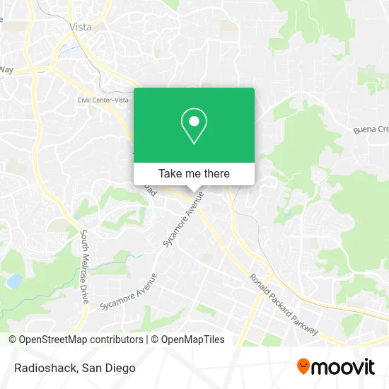 Radioshack map