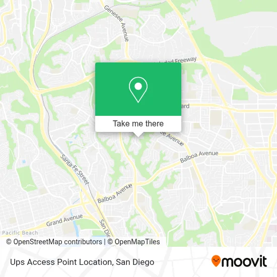 Ups Access Point Location map