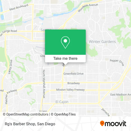 Rg's Barber Shop map