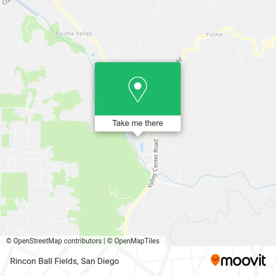 Rincon Ball Fields map