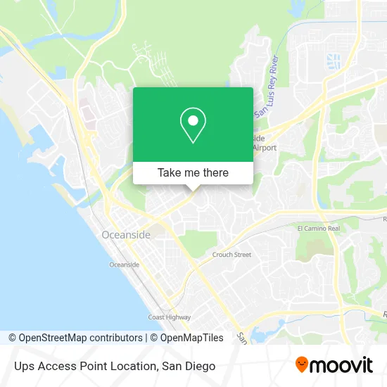 Ups Access Point Location map