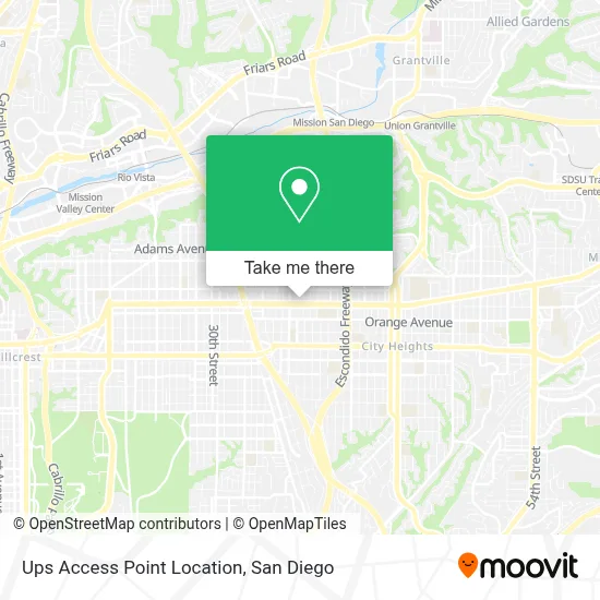Ups Access Point Location map