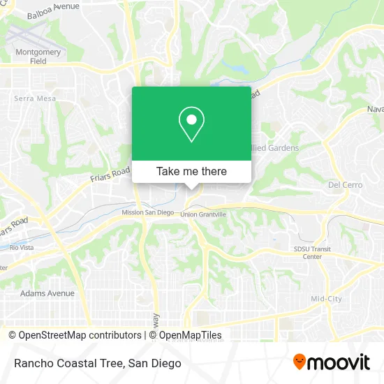 Rancho Coastal Tree map