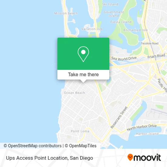 Ups Access Point Location map