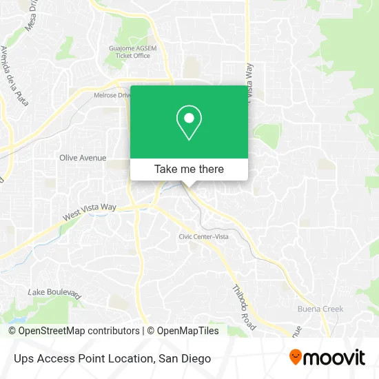 Ups Access Point Location map