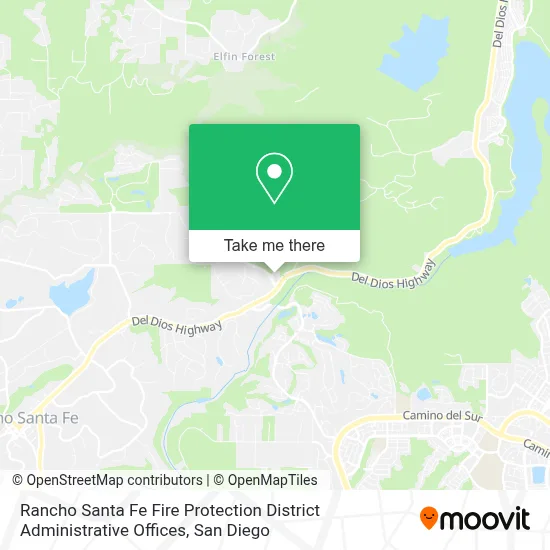 Rancho Santa Fe Fire Protection District Administrative Offices map
