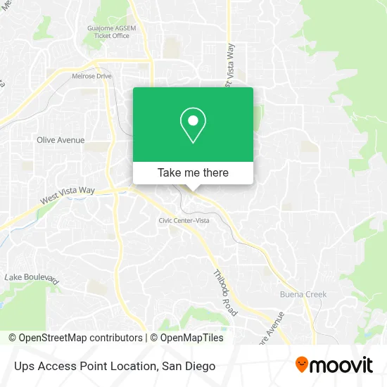 Ups Access Point Location map