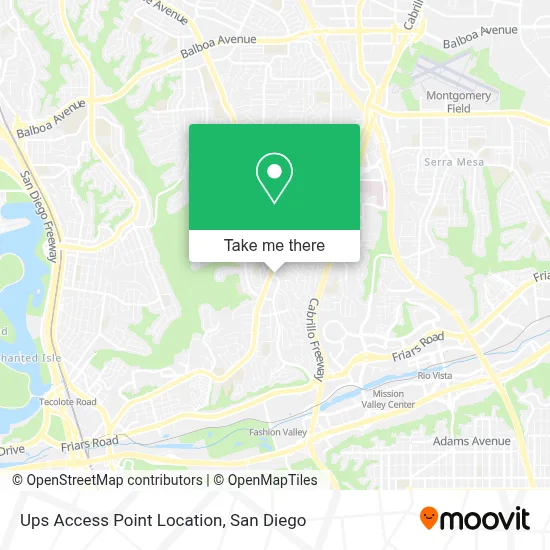 Ups Access Point Location map