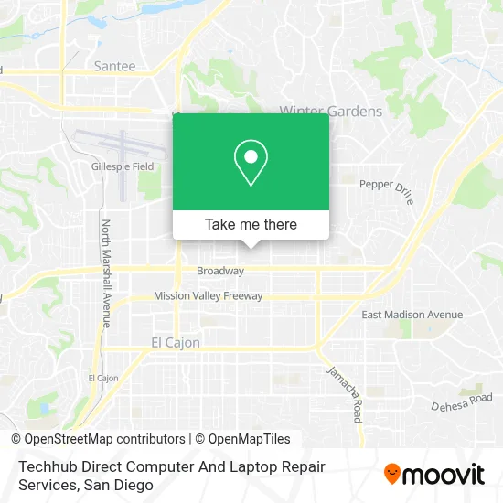 Techhub Direct Computer And Laptop Repair Services map