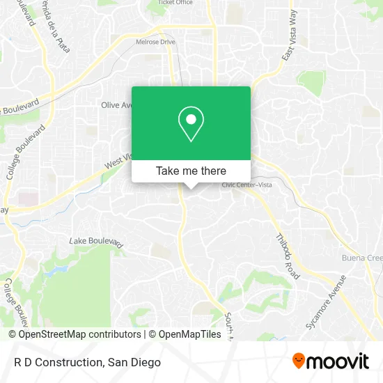 R D Construction map