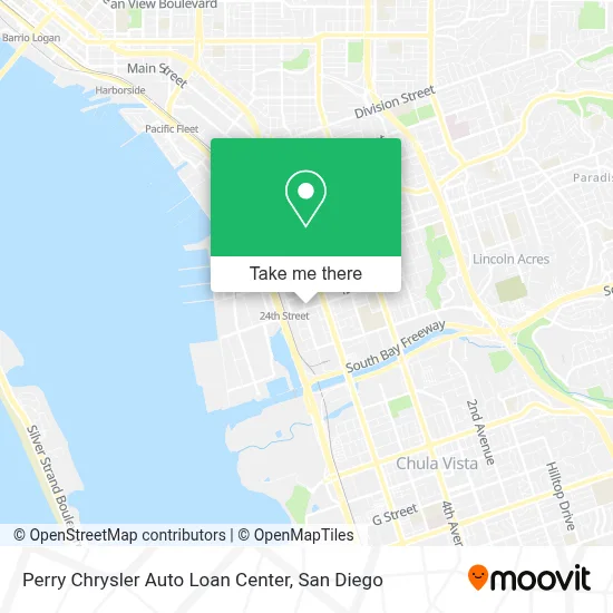 Perry Chrysler Auto Loan Center map