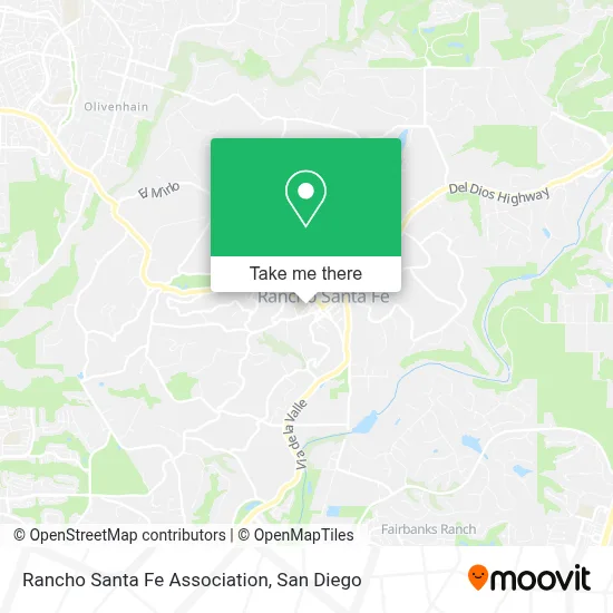 Rancho Santa Fe Association map