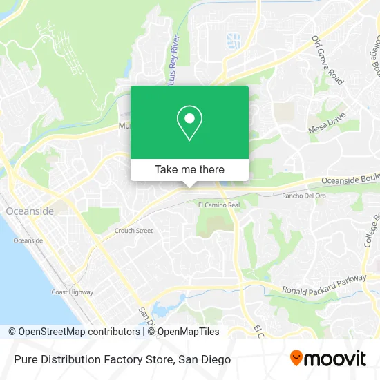 Pure Distribution Factory Store map