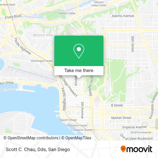 Scott C. Chau, Dds map