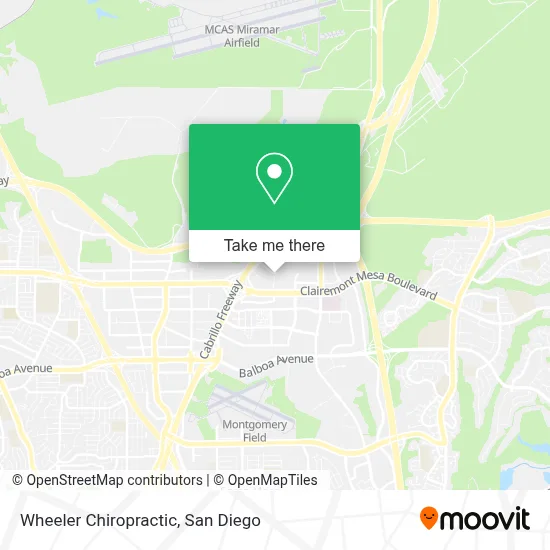 Wheeler Chiropractic map