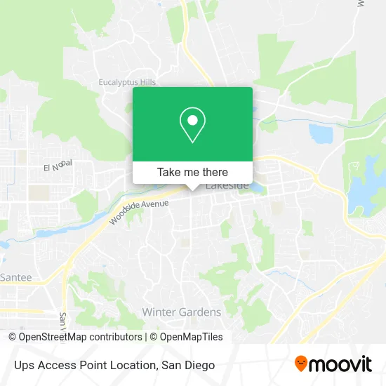 Ups Access Point Location map