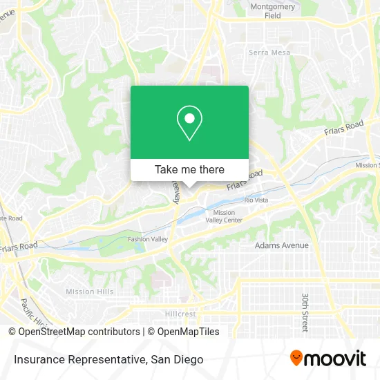 Insurance Representative map
