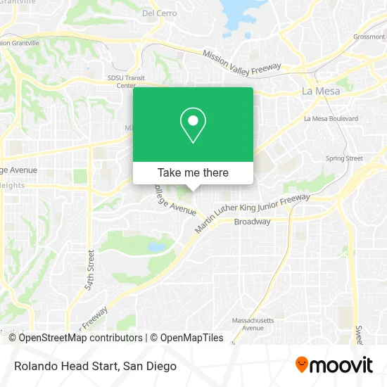 Rolando Head Start map