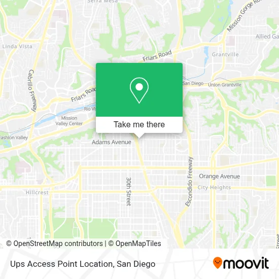 Ups Access Point Location map