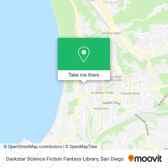 Darkstar Science Fiction Fantasy Library map