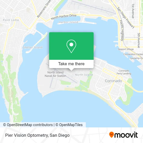 Pier Vision Optometry map