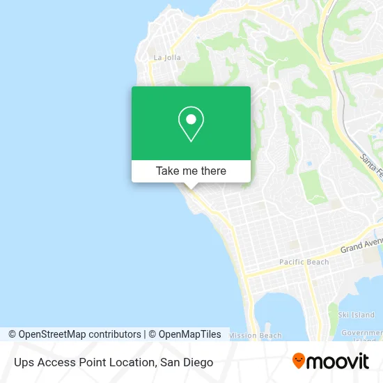 Ups Access Point Location map