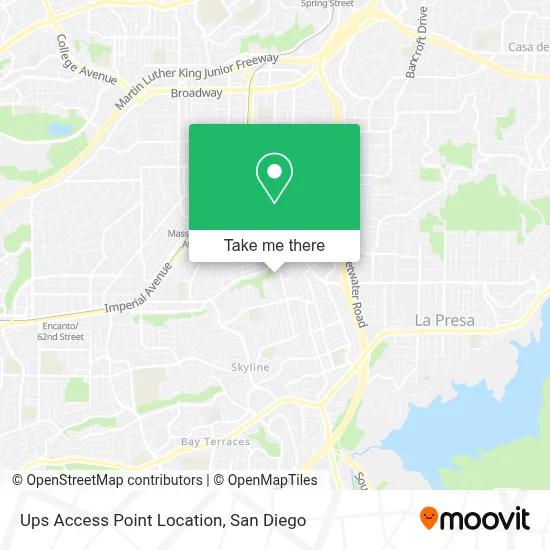 Ups Access Point Location map