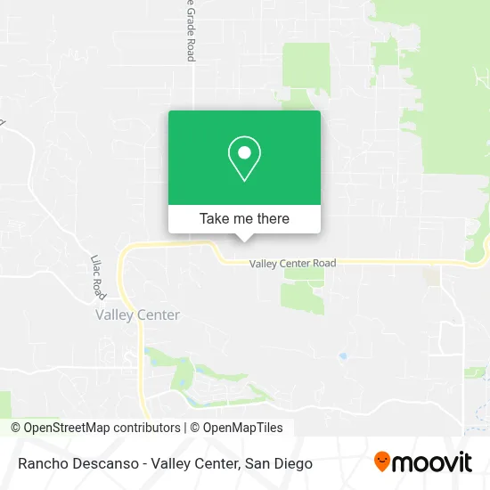 Rancho Descanso - Valley Center map