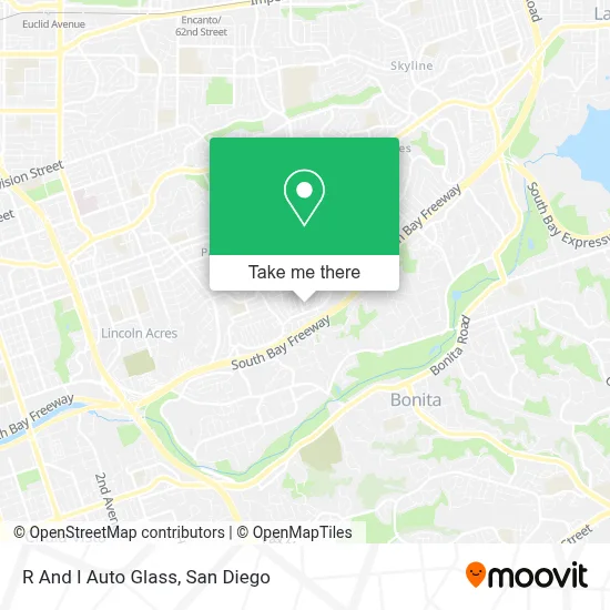 R And I Auto Glass map