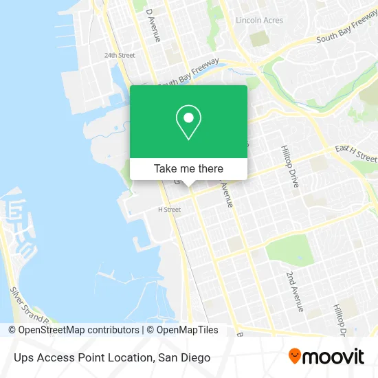 Ups Access Point Location map