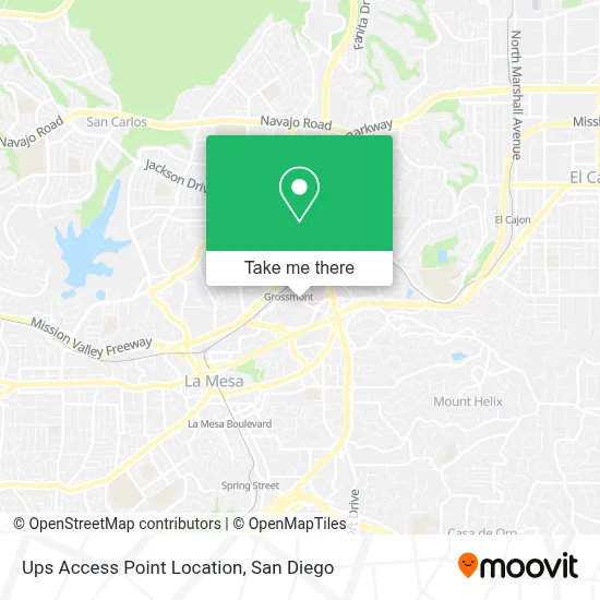 Ups Access Point Location map