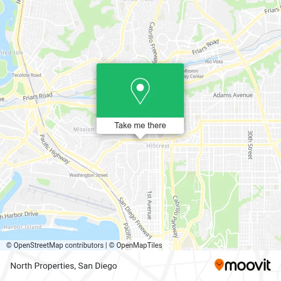 North Properties map