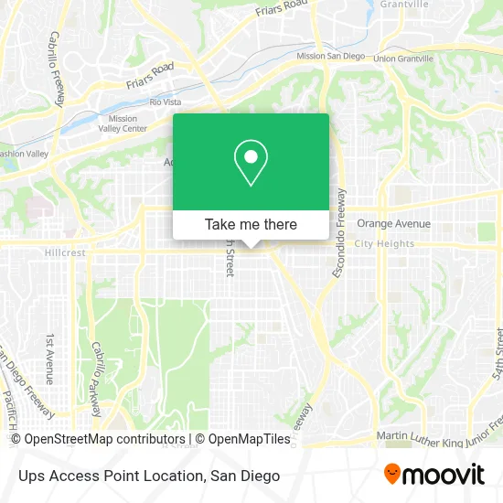 Ups Access Point Location map