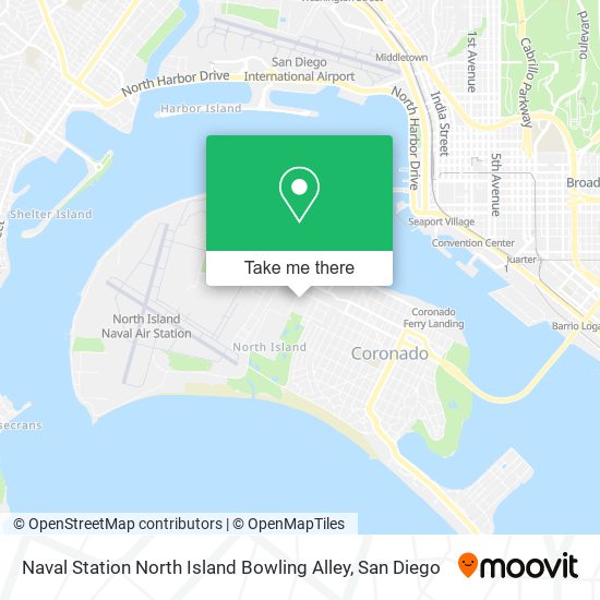 Naval Station North Island Bowling Alley map