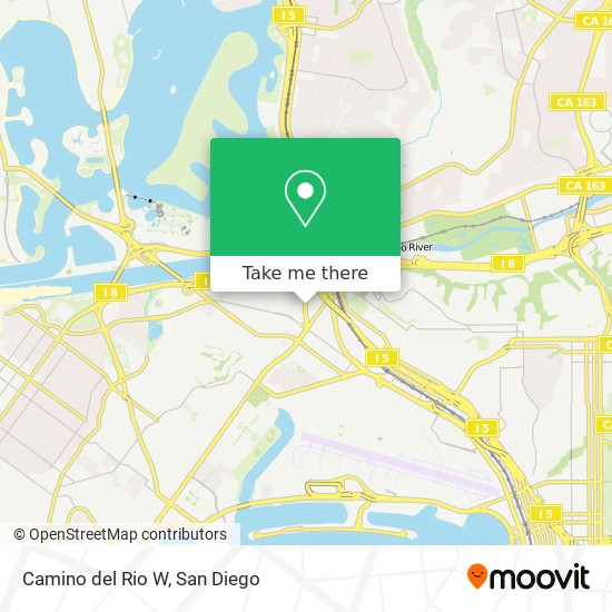 Camino del Rio W map