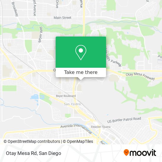 Mapa de Otay Mesa Rd