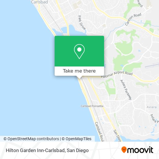 Hilton Garden Inn-Carlsbad map