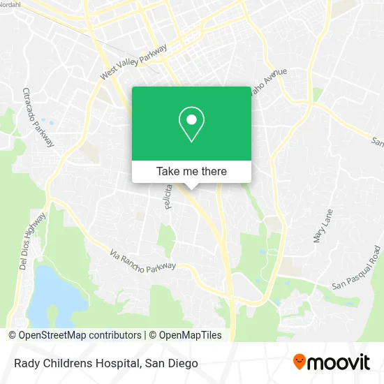 Rady Childrens Hospital map